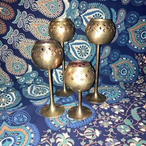 4 candle holders